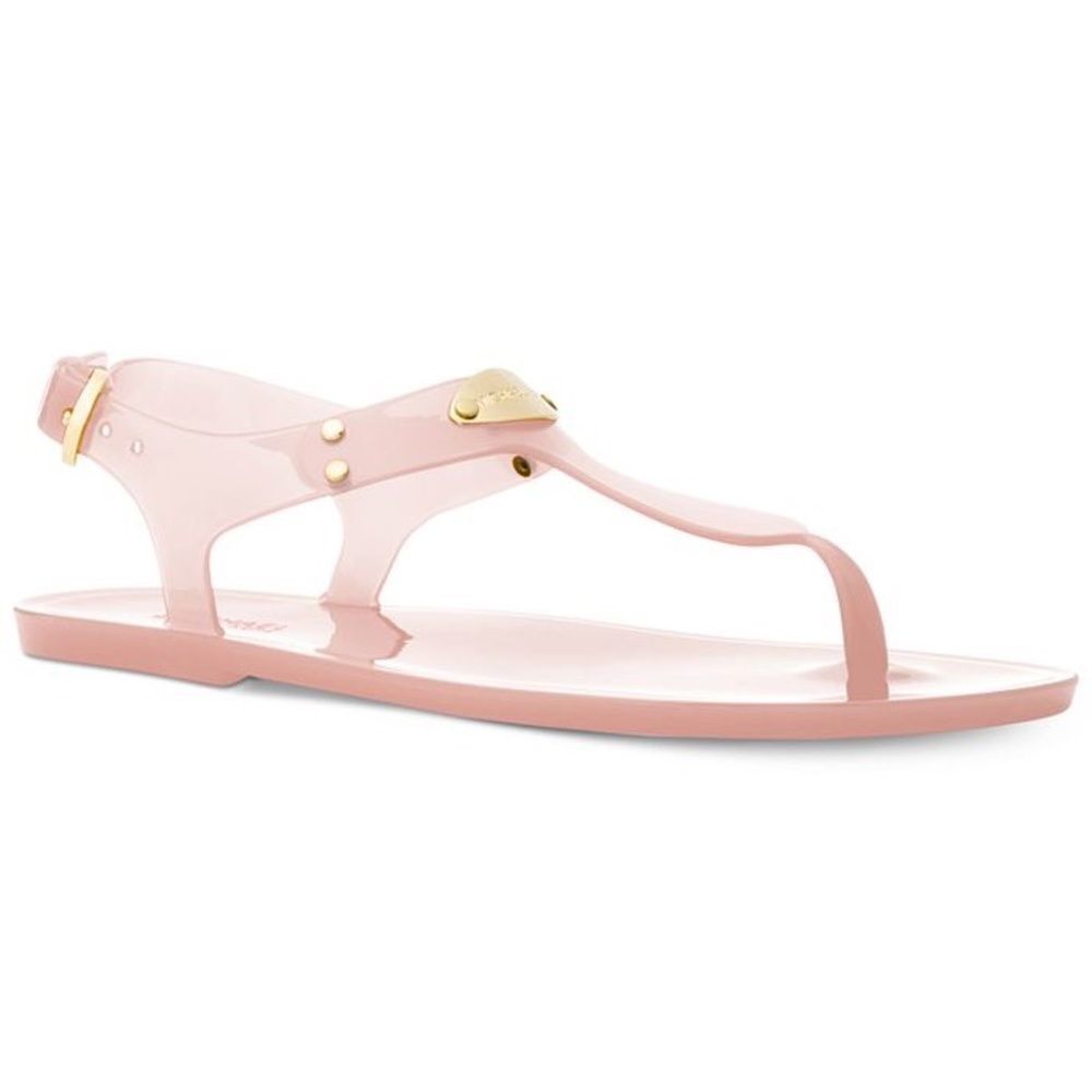 Michael Kors Plate Thong Jelly Sandals